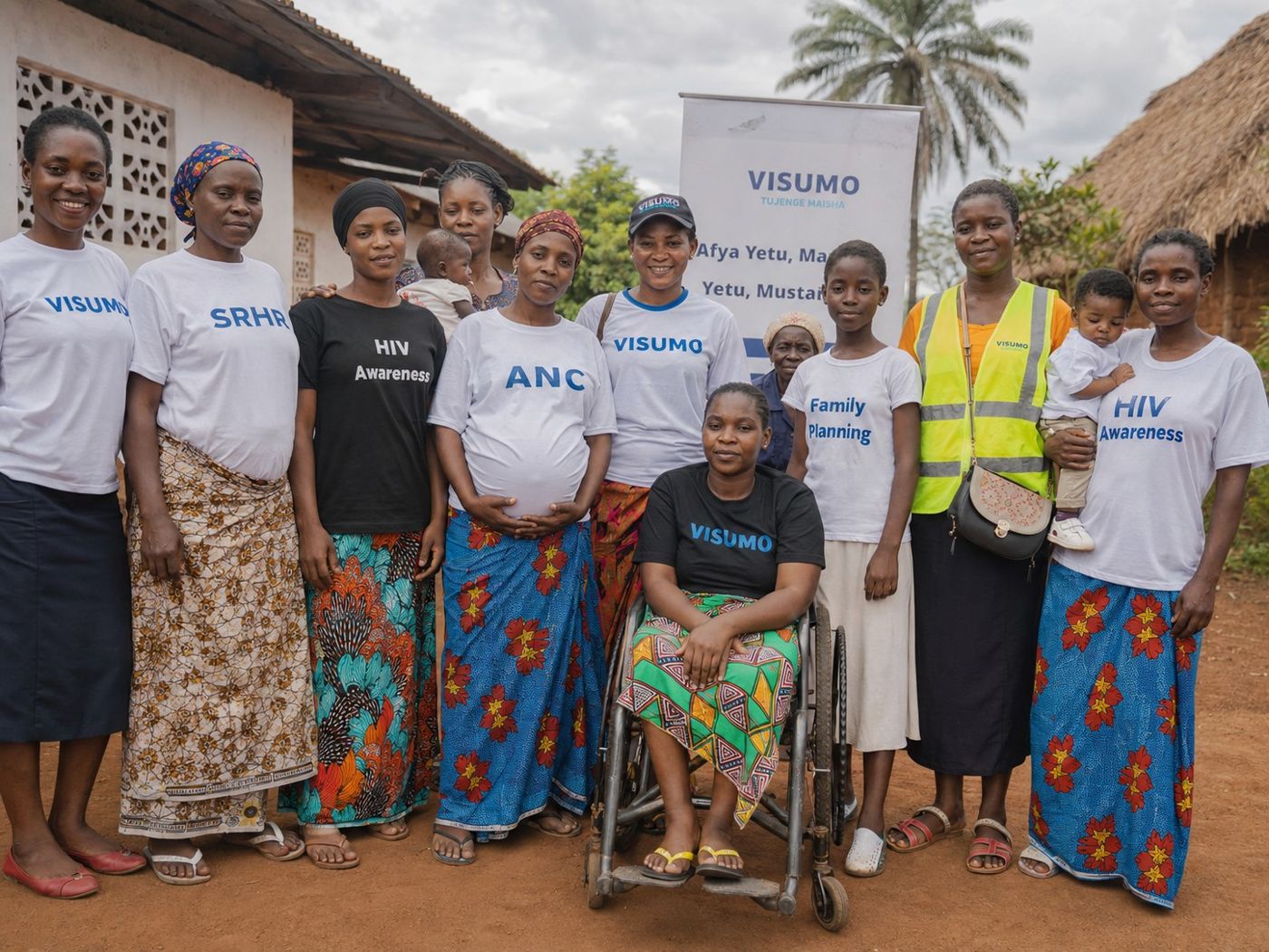 Women and girls from rural eastern DRC at a health awareness session